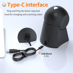 Escáner de código de barras de escritorio con Bluetooth y USB Xincode para lectura de código QR 1D 2D, inventario y escaneo inalámbrico - Product Image 5