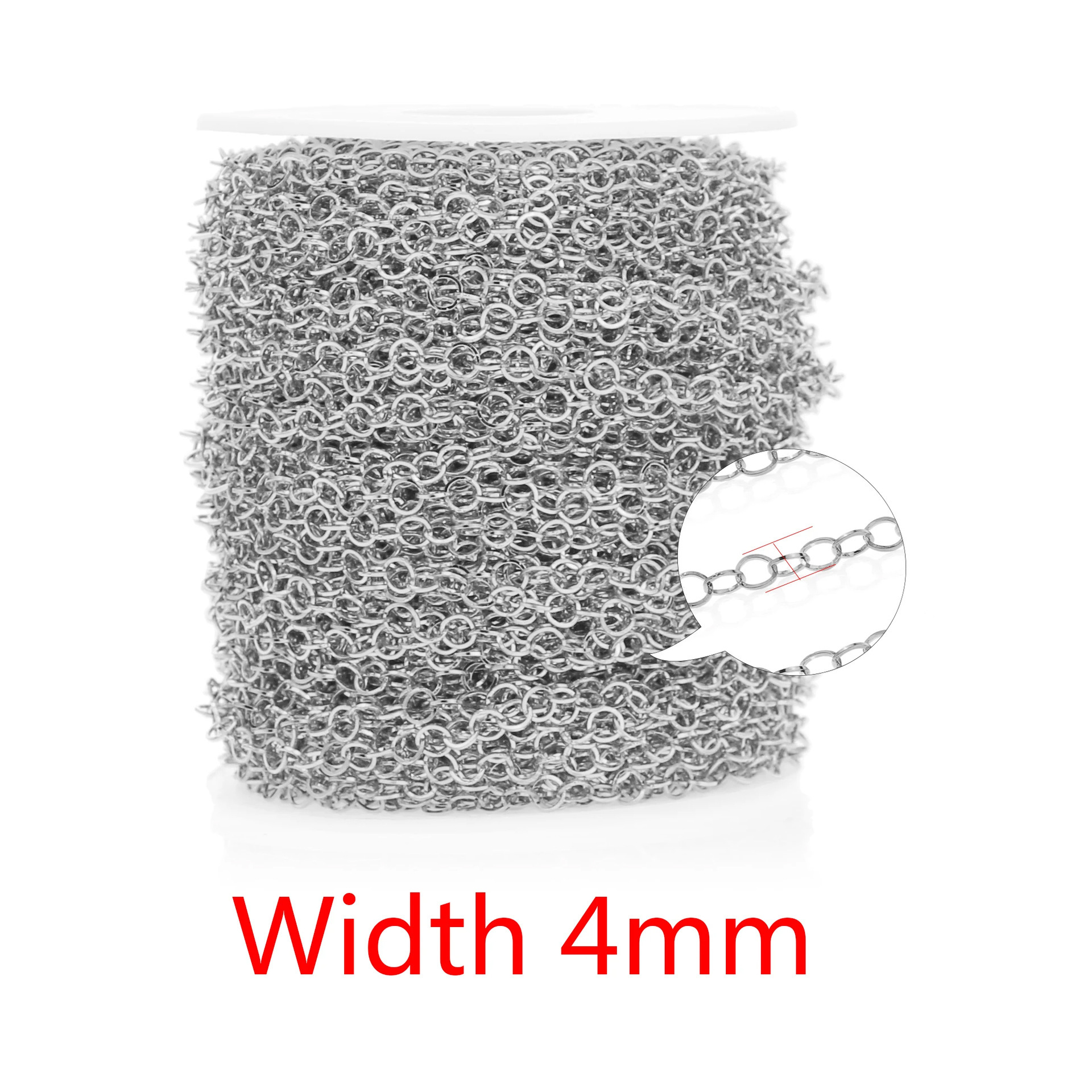 Silver color-4mm