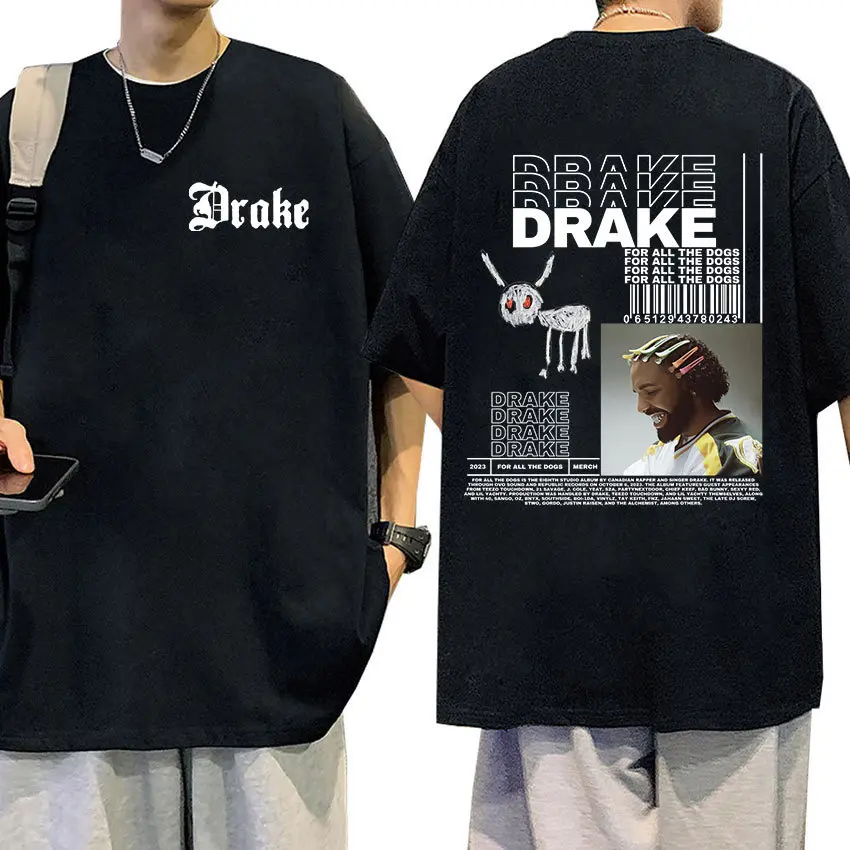 Camiseta com estampa personalizada hip hop rapper Drake Rod Wave camisa masculina e feminina álbum de música vintage camiseta de manga curta