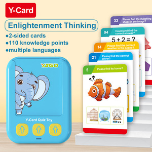 Juguete Musical educativo temprano para niños, máquina de aprendizaje de tarjetas Flash en varios idiomas con inserción de tarjeta en inglés hecha de plástico - Product Image 3
