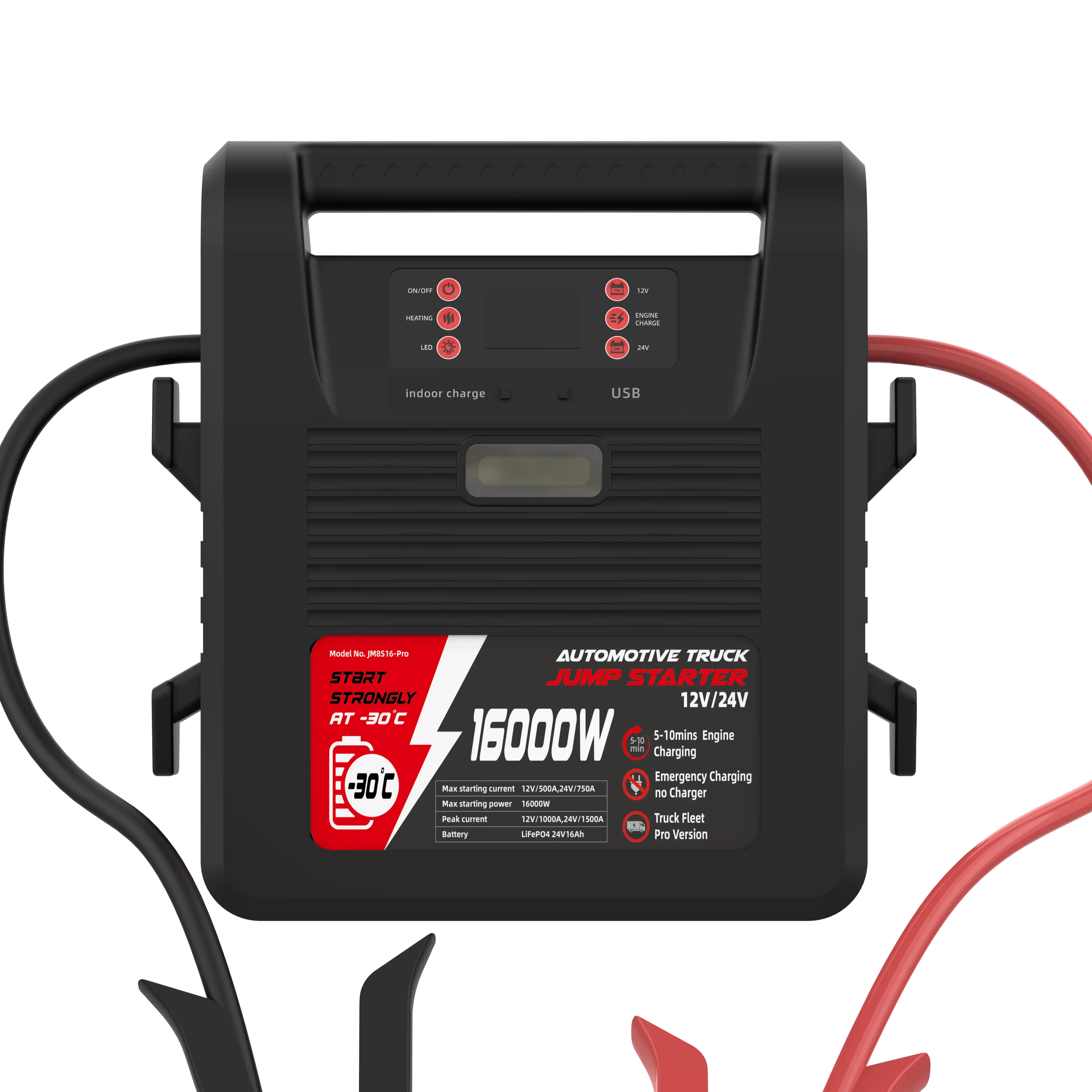 Venta caliente sin carga 12V 24V batería Booster Jump Starter para todos los vehículos