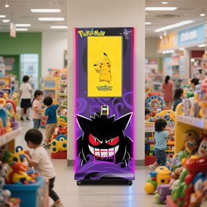 Giao dịch thẻ máy bán hàng tự động với đầu đọc thẻ Poke Mon Máy trò chơi cho trẻ em SDK tùy chỉnh công suất lớn nhỏ Máy bán hàng tự động - Product Image 3