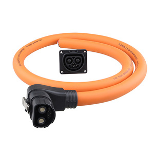 Özel tasarım 100A yüksek turuncu hız elektrikli motosiklet fiş kablo demeti 5AWG 20AWG erkek dişi fiş - Product Image 1