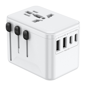 多功能旅行适配器18W USB 2和C型交流DC扩展插头和插座移动旅行充电器 - Product Image 5