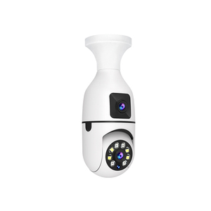 Lámpara binocular de doble lente, Bombilla WIFI, monitoreo, resolución 2K, CMOS, detección de movimiento, tarjeta de memoria, cámara CCTV - Product Image 4