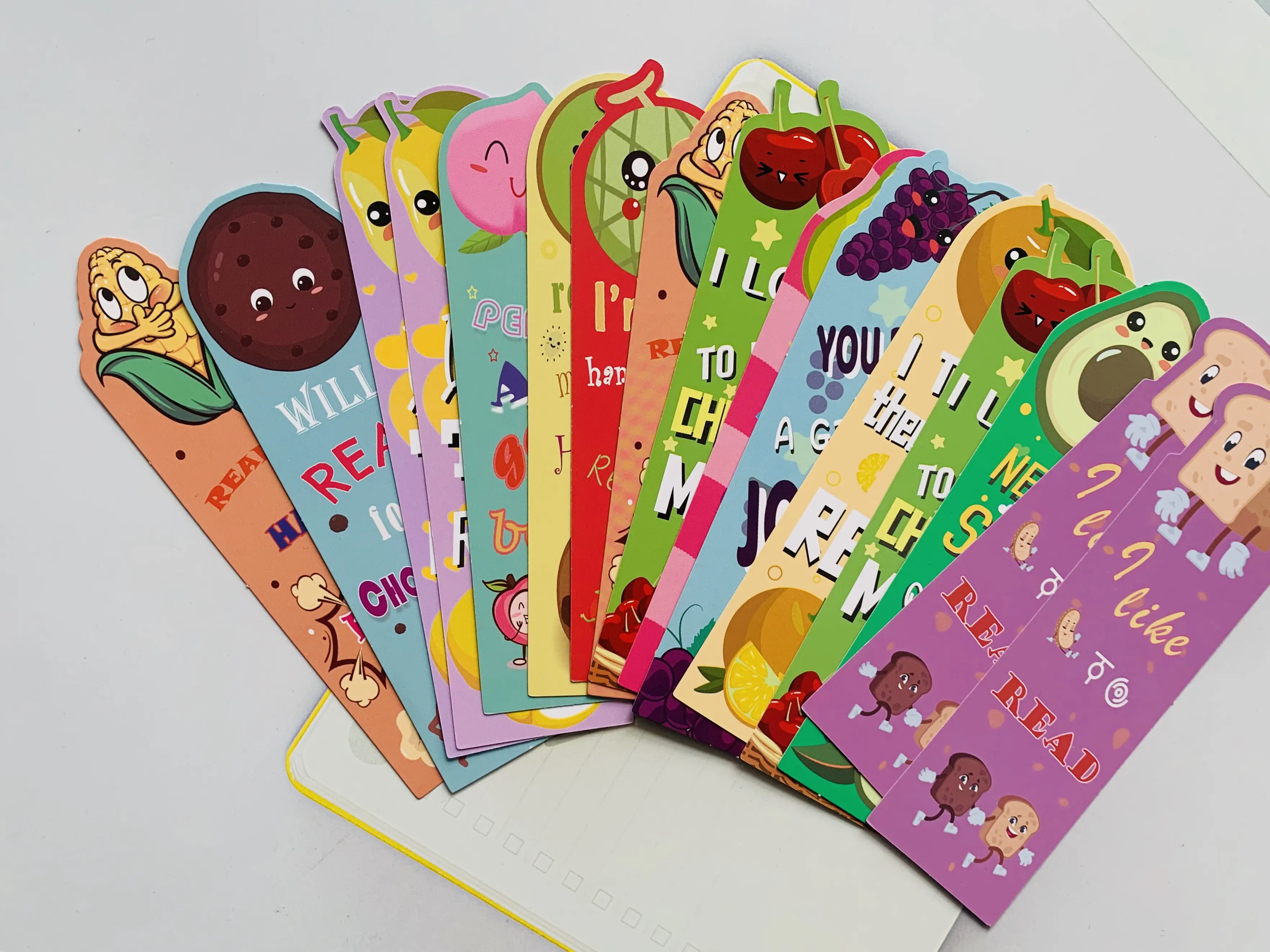 Wholesale Cartoon Fruit Flavor Bookmarks A Variety Of Fruit Flavors Hot Selling Opposite Sex Bookmarks