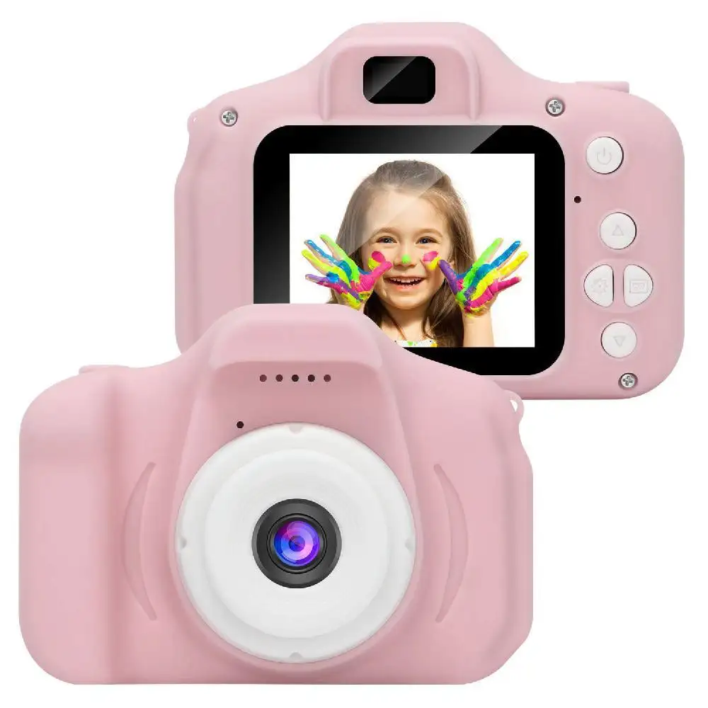 Mini Camcorder Toy Multifunctional 2 Inch HD Screen Child Selfie Portable Camera USB Charging Kids Holiday Gifts Digital Camera