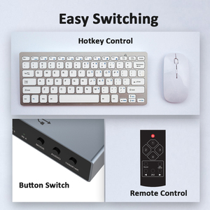 Verified Factory 4x1 2x1 8K HDMI <strong>KVM</strong> <strong>Switch</strong> 4K60 4K30 2 Port 4 Port HDMI <strong>KVM</strong> Selector Switcher PC Extended Display