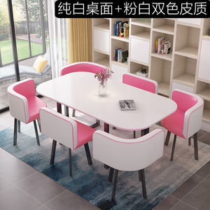 现代设计商业二手快餐店套装漂亮的金属铁餐厅桌子，带4把椅子