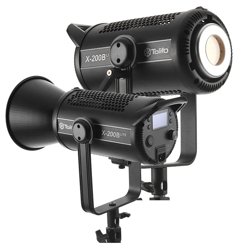 TOLIFO X-200b lite – lumière de photographie 2700-6500K bicolore Led Cob continu Bowens Led lumière vidéo pour Studio Photo Film TV