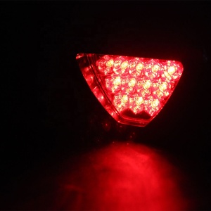 <strong>12V</strong> 12 <strong>Led</strong> <strong>Red</strong> F1 Style Universal <strong>Led</strong> Brake Stop Light Triangle Rear Tail Light Backup Safety Strobe Lamp - Product Image 3