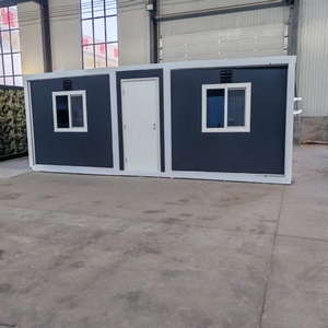 20ft 10ft 30ft 40ft çin prefabrik cep katlanır genişletilebilir konteyner ev 3 in 1 katlanabilir prefabrik ev iki oda bir salon - Product Image 5