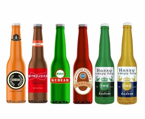 定制标志葡萄酒饮料啤酒瓶可塑造便携式迷你无线蓝牙扬声器礼品促销 - Product Image 1