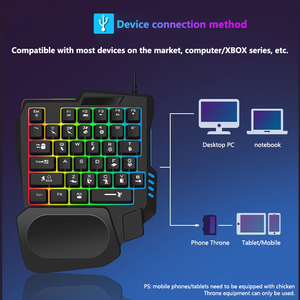 Teclado de juego para teléfono móvil, accesorios periféricos, teclado de juego con cable Usb