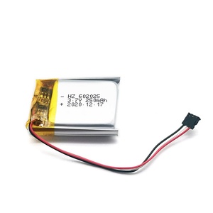 UN38.3 MSDS ile elektronik cihaz için KC IEC62133 CE 602025 3.7V 250mah lityum polimer pil - Product Image 1