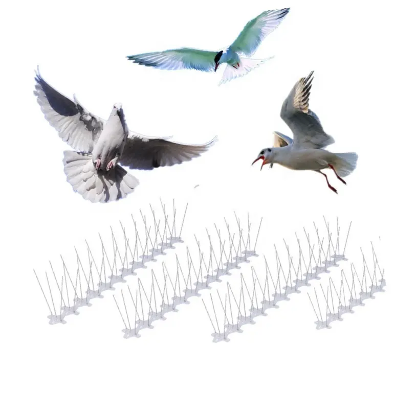 Haşere kontrol plastik kuş kovucu sivri dekoratif kuş başak canlı 1m
