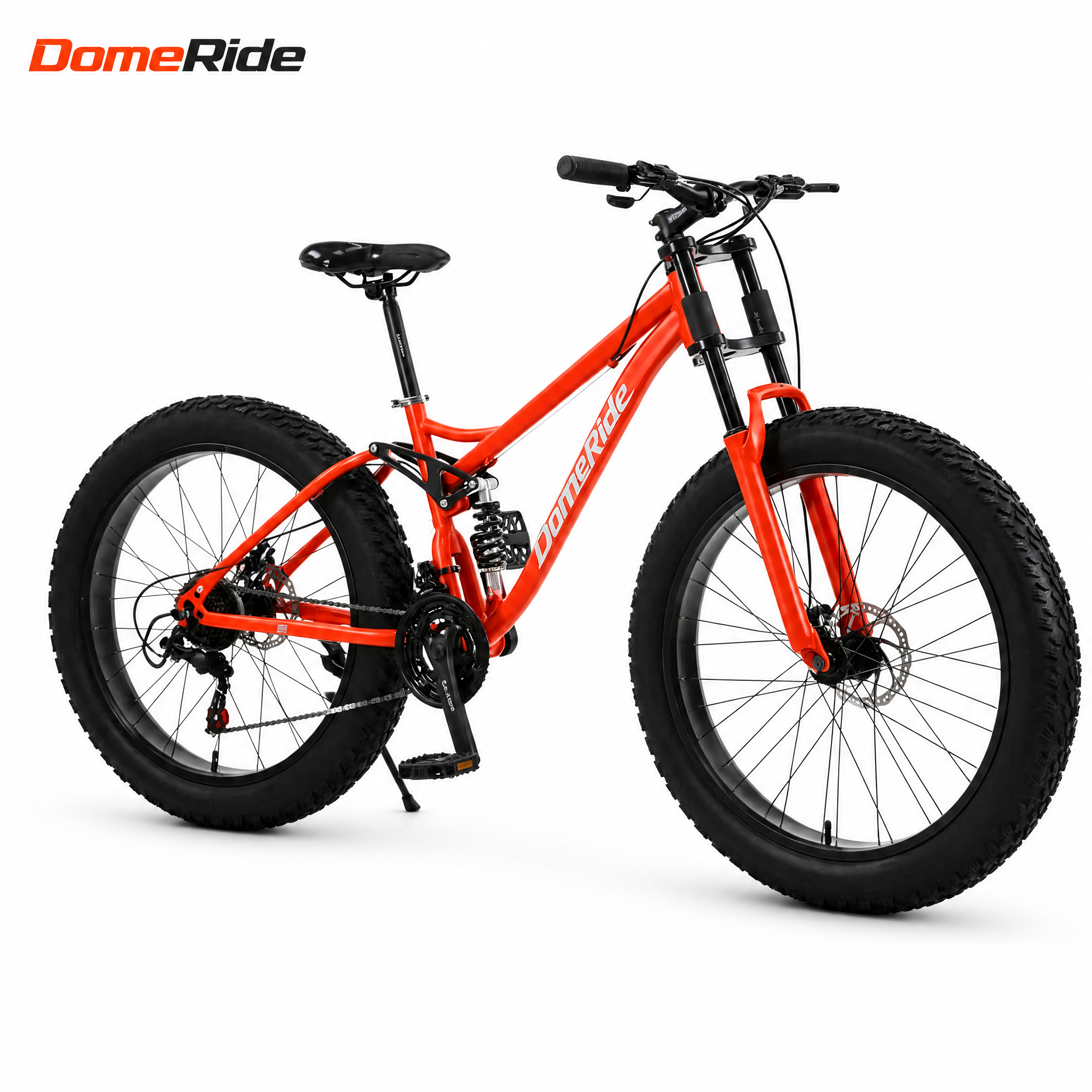 Red spoked wheel