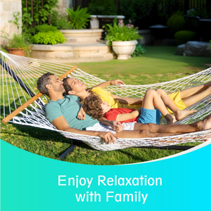 12ft đôi bông sợi dây Võng với đứng gỗ spreader cho hiên sân sau Patio và hồ bơi - Product Image 3