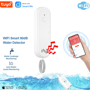 Tuya เครื่องตรวจจับสัญญาณเตือนด้วยน้ำและน้ำท่วมระบบ Wifi อัจฉริยะพร้อมการแจ้งเตือนแบตเตอรี่ต่ำที่ปลอดภัยในบ้าน - Product Image 2