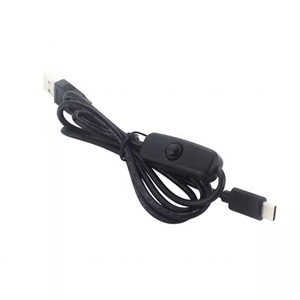 5V 3A <strong>power</strong> adapter cable for <strong>Raspberry</strong> <strong>PI</strong> 4B Type-C USB port <strong>Power</strong> cable with on/off switch button 1 meter - Product Image 1