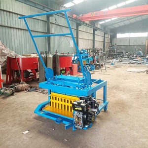 Bloco Diesel Machinemanual Tijolo Que Faz Máquina QT40-3D Tijolo Camada De Ovo Que Faz A Máquina Movendo Tijolo Que Faz A Máquina