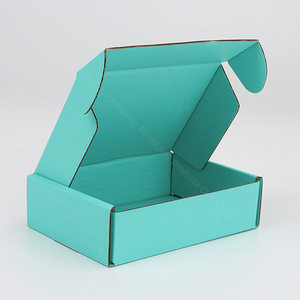 样品定制印刷设计邮政飞机运输折叠瓦楞纸板纸包装邮件箱 - Product Image 6