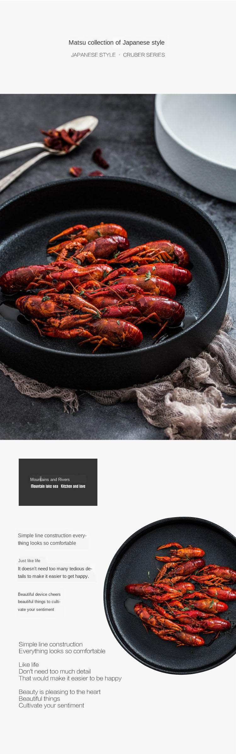 High quality china tableware sets food lobster seafood plates dishes dinner sets for Thanksgiving festival