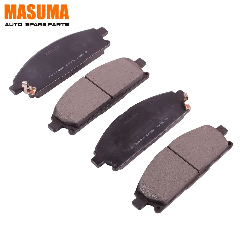 Pemasok alas rem otomatis MS-2488 MASUMA suku cadang mobil Jepang bantalan rem keramik mobil untuk Nissan ELGRAND
