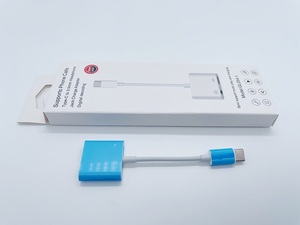 GL054-1 2合1 Type-c至3.5毫米耳机插孔充电适配器usb-c音频适配器辅助分离器支持呼叫和充电 - Product Image 5