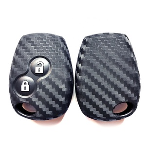 Carbon Fiber Car Remote <strong>Key</strong> case 2/3/4 Button Silicone Car Fob <strong>Key</strong> Cover for Renault Megane Talisman <strong>Espace</strong> Koleos - Product Image 3