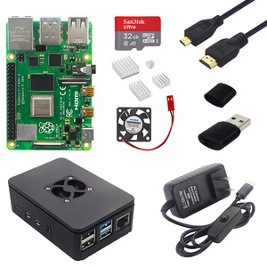 Original Raspberry Pi 4 Modell B Kit 2/4/8 GB RAM ABS-Gehäuse SDCard Netzteil Lüfter kabel Raspberry Pi 3 B B Kits