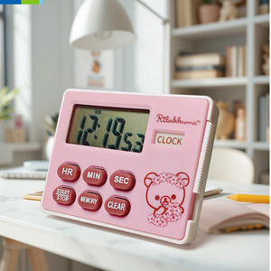 Piccolo Timer digitale ecologico con orologio da cucina 24h e Timer da cucina in plastica Timer elettronico - Product Image 3