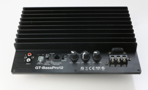 Yüksek performanslı araba güçlü amplifikatör kurulu 1*150w RMS gerçek güç GT-BassPro12