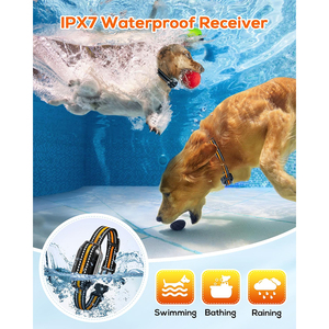 रिचार्जेबल प्लास्टिक कुत्ता प्रशिक्षण कॉलर एक टोन दो सदमे मुक्त रिमोट कंट्रोल कस्टम रंग छाल नियंत्रण पालतू व्यवहार सहायक - Product Image 4