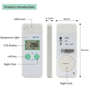 Grabador de temperatura automático con USB, registrador de datos, termómetro de transporte, contenedor de cadena fría refrigerada - Product Image 4