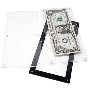 Personalizzato Magnetic Acrilico Soldi Del Basamento Del Supporto US Nota Banca Valuta Cornice del Display - Product Image 4