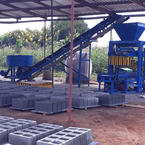 QT4-24 Concrete <strong>Block</strong> <strong>Machine</strong> Price <strong>Interlocking</strong> <strong>Manual</strong> Brick <strong>Making</strong> Machinery - Product Image 1