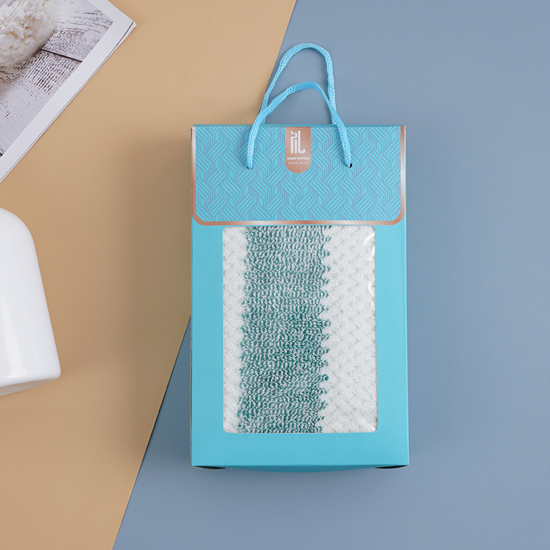 Coffret cadeau serviette, paquet individuel (vert)