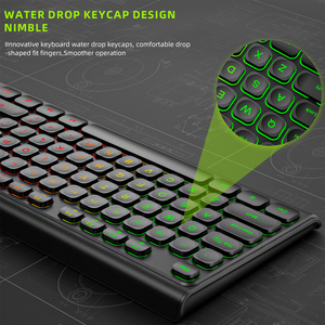 Silent <strong>Computer</strong> Typing Office Laptop Wired <strong>Keyboard</strong> and Mouse Set - Product Image 5