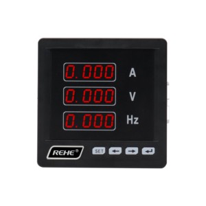RM-UIF33 96*96mm monofase digitale analogico amp volt e misuratore combinato di frequenza hertz meter