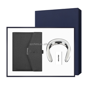 Ufficio semplice uso bellissimo foderato pu notebook organizer power bank caricabatterie diario per notebook in pelle regalo aziendale per medici - Product Image 6