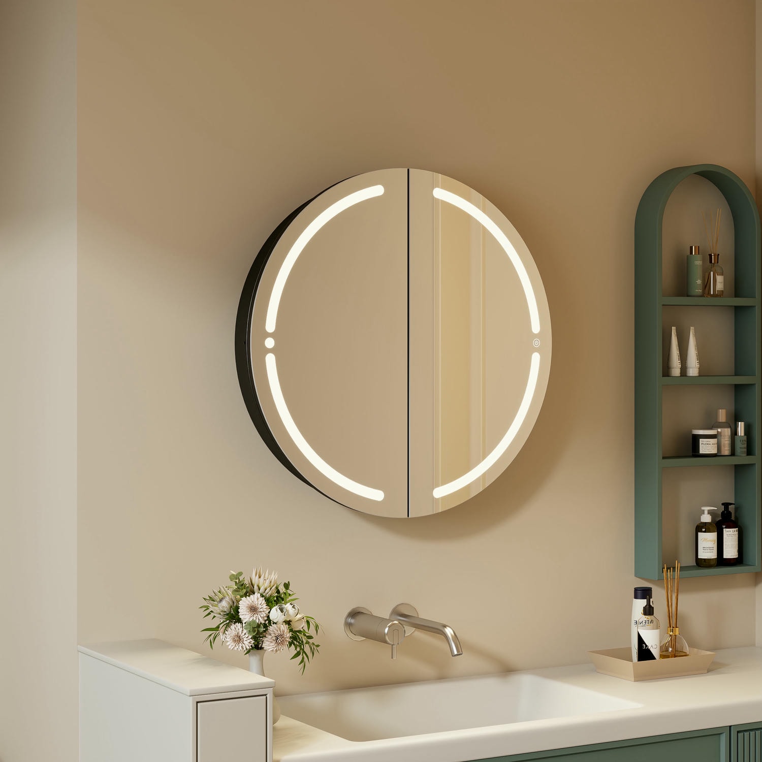 Armoire de salle de bain à miroir LED DP-BJ22A-2
