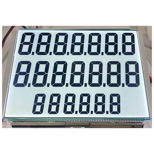 Di Design TN VA Dello Schermo Personalizzato LCD FSTN Simboli Icone 7-Segment Display LCD Con Perni Metallici O Flessibile di Collegamento FPC - Product Image 1