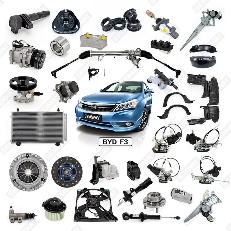 BYD car accessories Supplier for BYD G3/G3R/ e3 /e5/ e6 /S6/ S7 /F0 /F3/ F3R /Qin /Tang /Song/ Han Car Spare Parts
