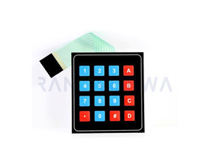 Su misura pulsante 4x4 tastiera matrix 16 key tastiera a membrana interruttore per arduino - Product Image 3