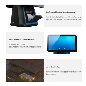 New <strong>Android</strong> Windows Pos <strong>System</strong> 15.6 Inch Windows Dual Touch Screen All in One Pc Pos Terminal With Printer - Product Image 3