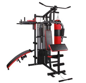 Çok fonksiyonlu istasyon Fitness egzersiz ev için spor salonu ekipmanları tezgah makinesi Squat el ağırlıkları Set çekin oturmak egzersiz eğitimi - Product Image 2
