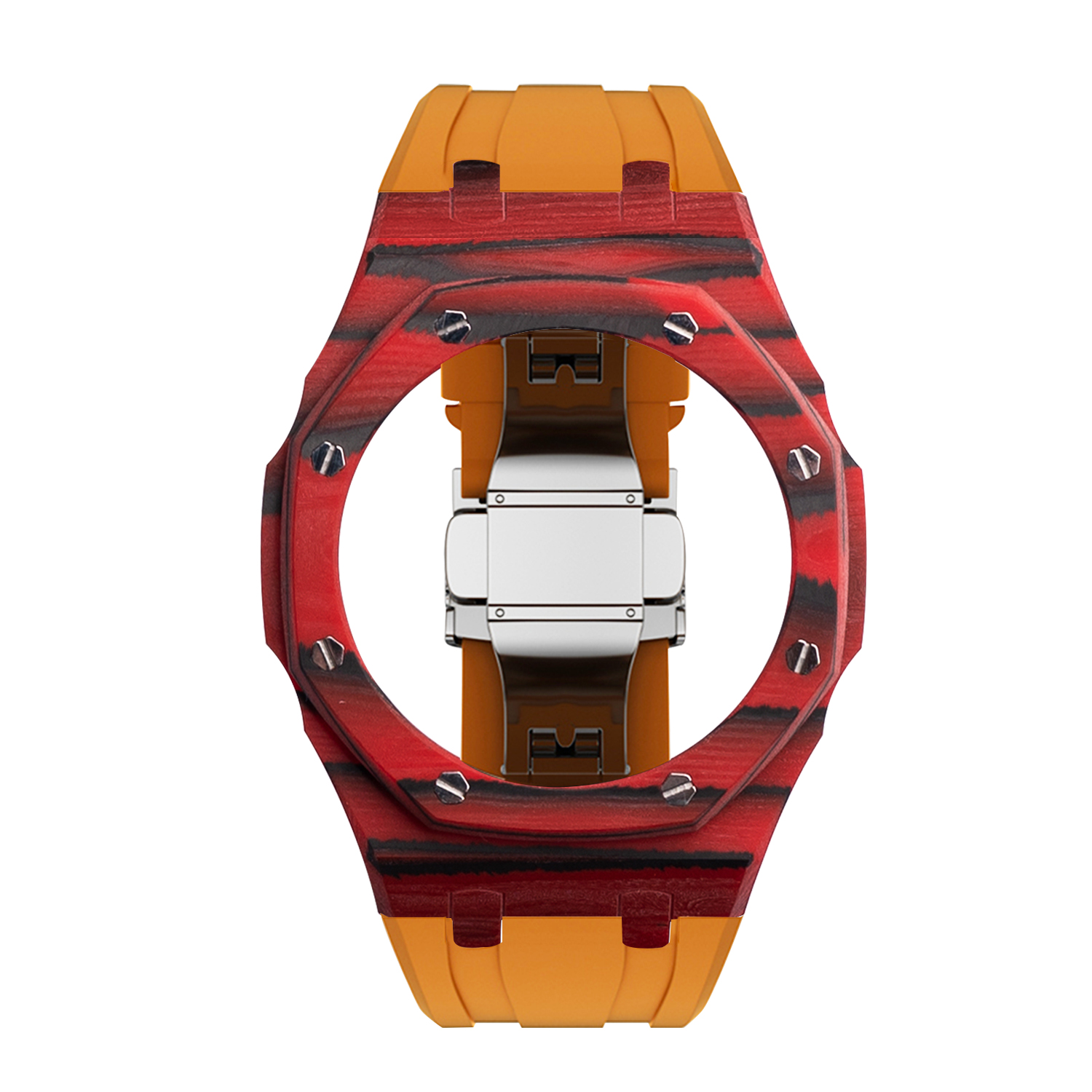 Rouge et orange vibrants