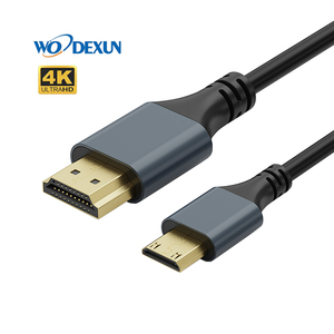 4K 60hz迷你高清多媒体接口至高清多媒体接口电缆镀金插头，用于显示器平板摄像机高清电视显示投影迷你高清电视至高清多媒体接口2.0电缆 - Product Image 1