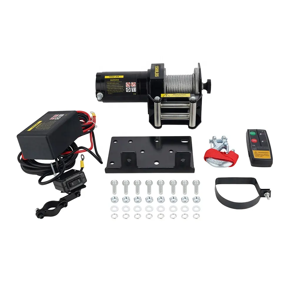 12V 1500lbs مصغرة atv ونش